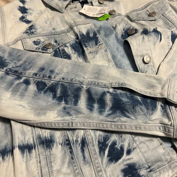 Lands' End Blue Jean Jacket Tie-Dye - Picture 4 of 10